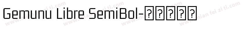 Gemunu Libre SemiBol字体转换